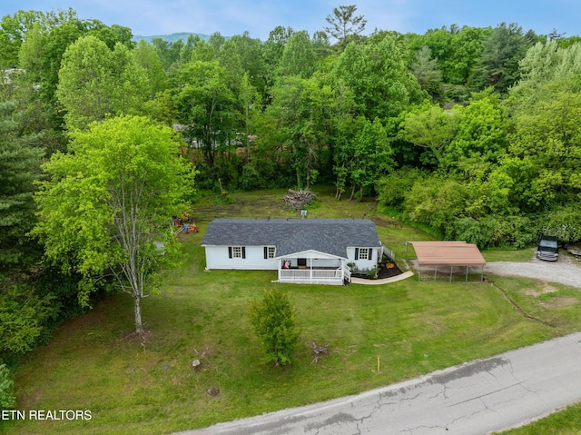 122 Mill Rd, Wartburg, TN 37887 - aerial view of property and surrounding area featuring a forest