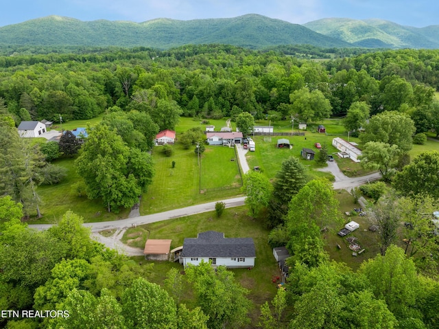 122 Mill Rd, Wartburg, TN 37887 - aerial view of property's location with a forest and a mountainous background