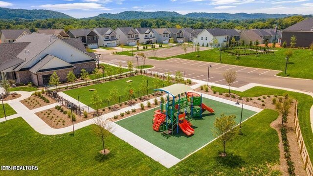 8143 Gold Bell St Lot 20, Powell, TN 37849 - aerial view of residential area with a mountainous background
