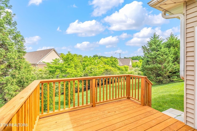 111 Devanshire Ct, Oak Ridge, TN 37830 - wooden terrace with a yard