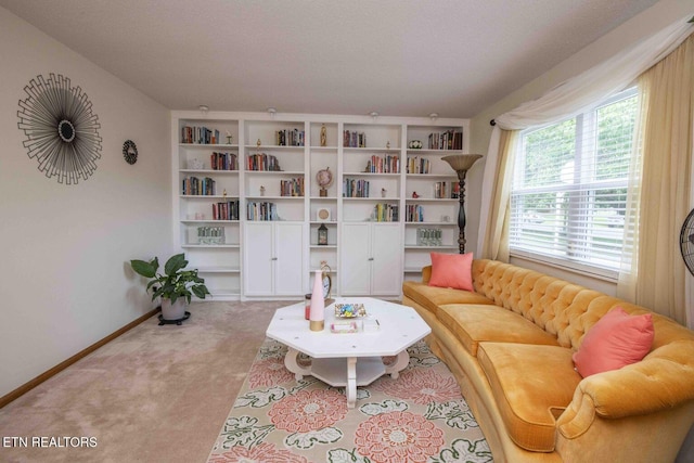 7745 Keswick Rd, Powell, TN 37849 - living area featuring light carpet and baseboards
