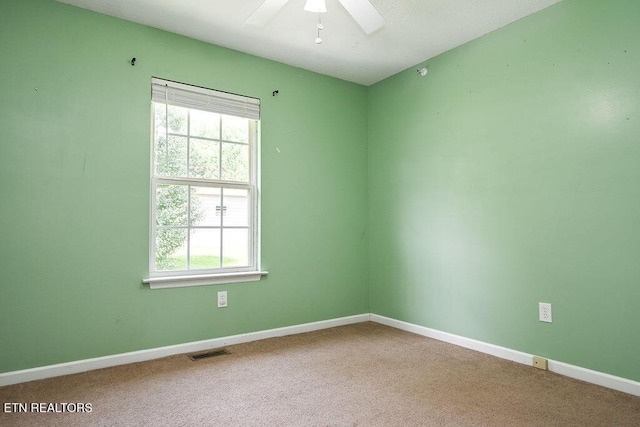 169 Claire St, Benton, TN 37307 - empty room featuring ceiling fan, carpet floors, and baseboards