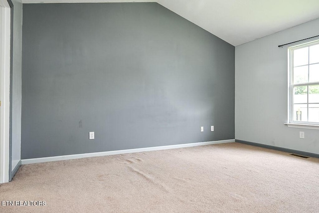 169 Claire St, Benton, TN 37307 - unfurnished room featuring carpet flooring, plenty of natural light, and lofted ceiling