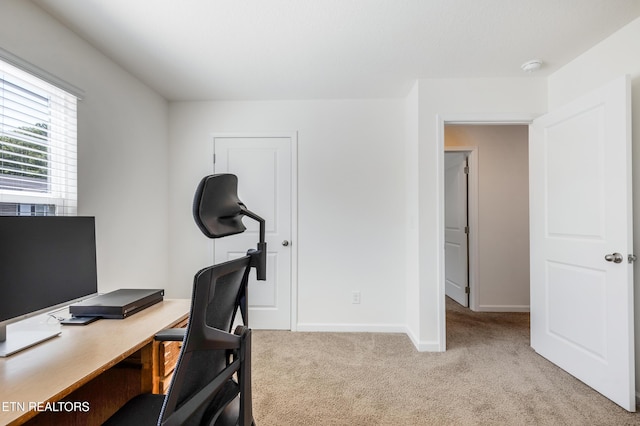 1024 Curly Top Ln, Knoxville, TN 37932 - home office featuring light colored carpet and baseboards
