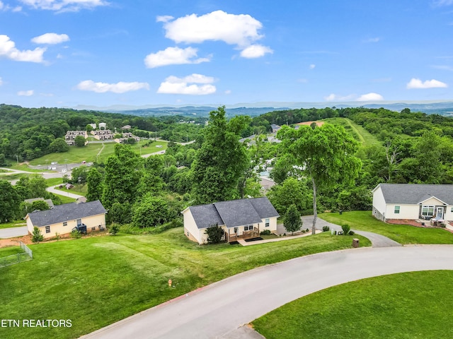 view from above of property