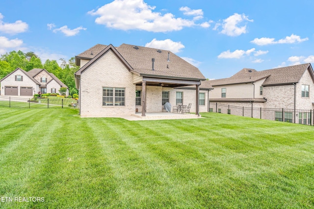 9337 Sandy Springs Ln, Knoxville, TN 37922 - back of property featuring brick siding and a patio area