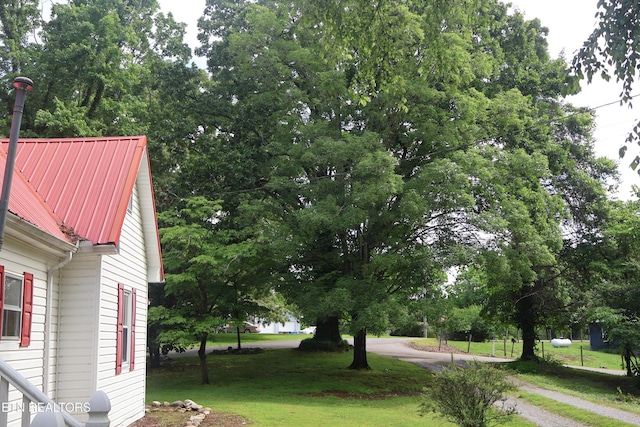 view of green lawn