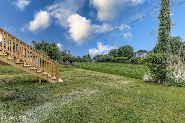 911 Valley Vista Dr, Loudon, TN 37774 - view of green lawn featuring stairway