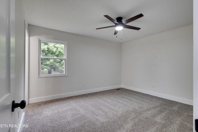 7513 Inverrary Cir, Knoxville, TN 37918 - carpeted empty room featuring ceiling fan and baseboards