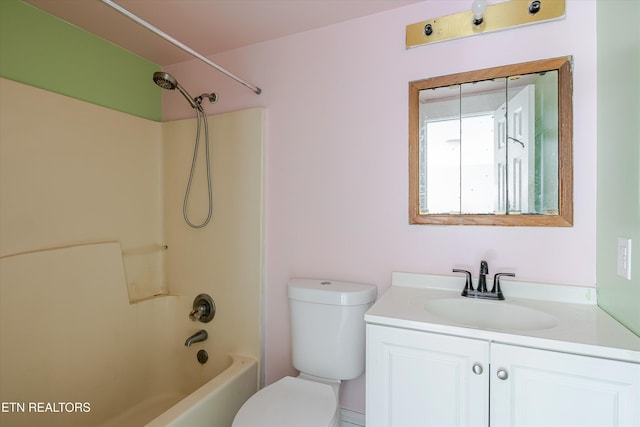 2400 Wilson Ave, Knoxville, TN 37915 - full bathroom featuring vanity, toilet, and shower / bathtub combination