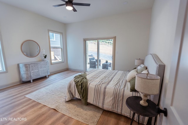 12516 Dalton View Ln, Knoxville, TN 37932 - bedroom with wood finished floors and a ceiling fan