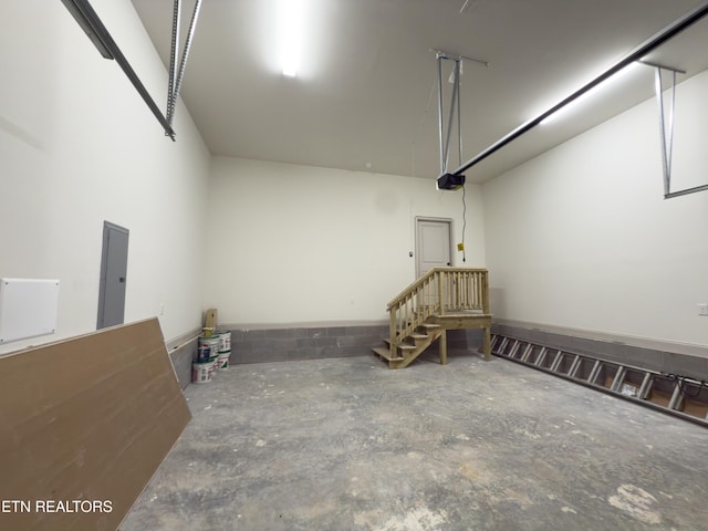 12516 Dalton View Ln, Knoxville, TN 37932 - garage featuring electric panel and a garage door opener