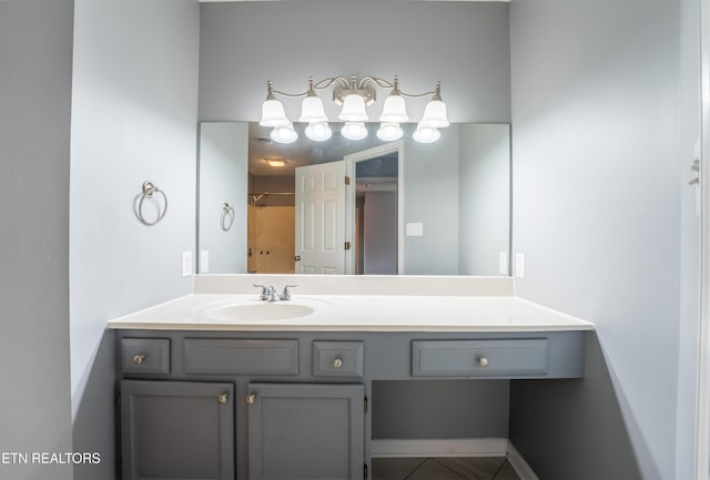 10008 Greylock Way, Knoxville, TN 37931 - bathroom featuring vanity and tile patterned flooring