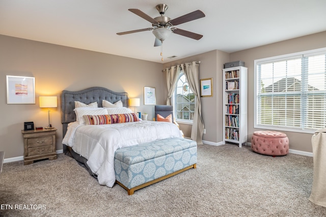 332 Caboose Ln, Maryville, TN 37804 - carpeted bedroom featuring baseboards and a ceiling fan