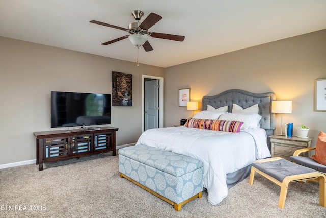 332 Caboose Ln, Maryville, TN 37804 - carpeted bedroom featuring baseboards and ceiling fan