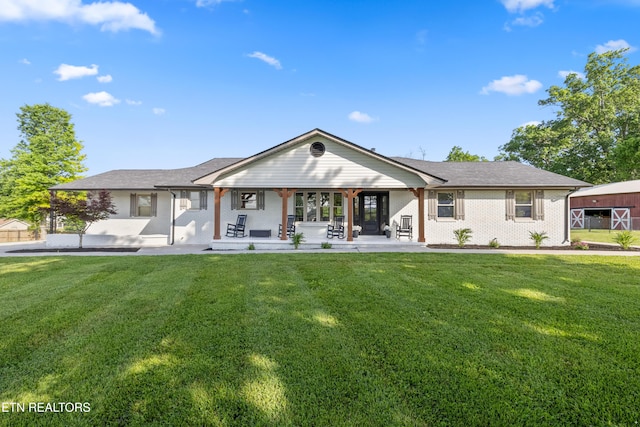 8307 Stoney View Ln, Corryton, TN 37721 - back of property with a yard and brick siding