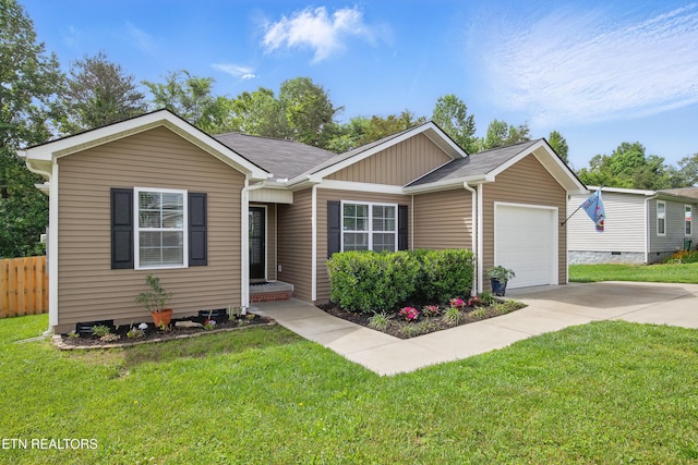 406 Contentment Ln, Knoxville, TN 37920 - view of front facade with concrete driveway and an attached garage
