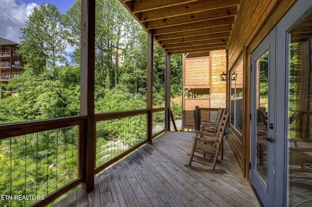 view of deck