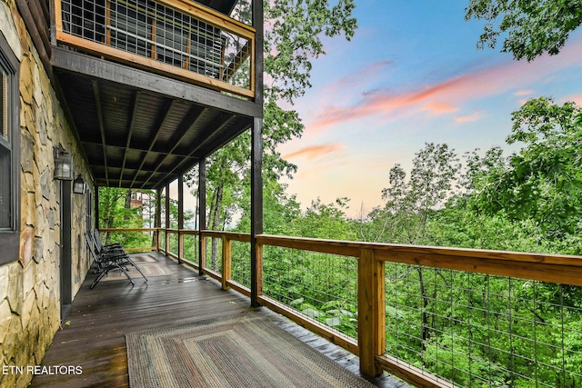813 Pine Top Ln, Gatlinburg, TN 37738 - view of wooden terrace