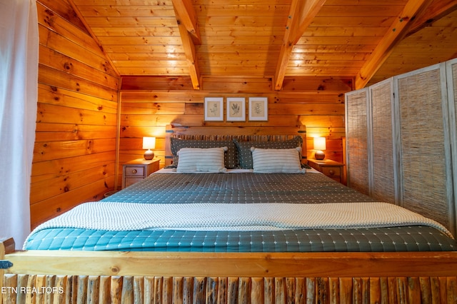 4186 Evans Chapel Rd, Sevierville, TN 37876 - bedroom with wood walls and wood ceiling