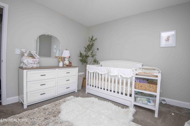 155 Signet Ln, Maynardville, TN 37807 - carpeted bedroom featuring a crib and baseboards