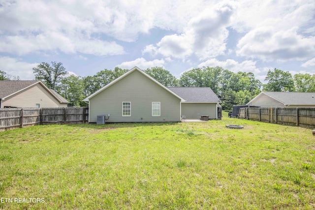 155 Signet Ln, Maynardville, TN 37807 - back of house featuring an outdoor fire pit and cooling unit