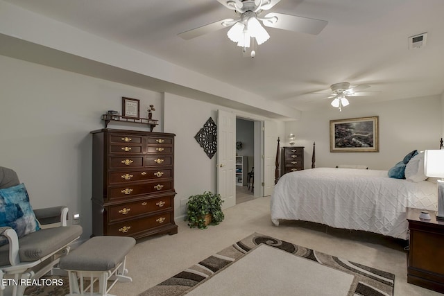 162 Tanasi Lagoon Dr, Loudon, TN 37774 - bedroom featuring light carpet and ceiling fan