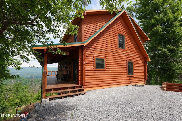 2266 Lone Ridge Dr, Sevierville, TN 37862 - view of home's exterior with log exterior