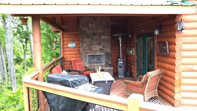 2266 Lone Ridge Dr, Sevierville, TN 37862 - deck with outdoor lounge area
