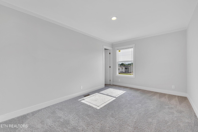 1559 River Path, Morristown, TN 37813 - unfurnished room featuring crown molding, baseboards, carpet floors, and recessed lighting