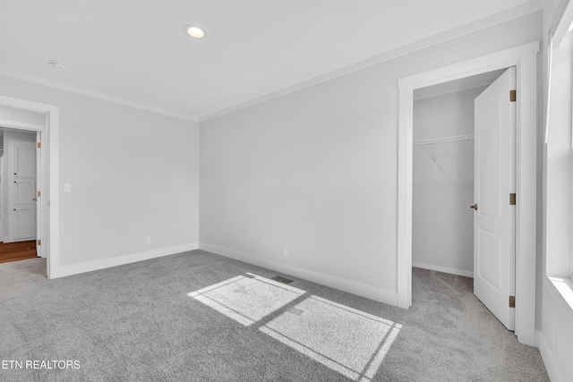 1559 River Path, Morristown, TN 37813 - unfurnished bedroom featuring carpet floors, a spacious closet, recessed lighting, baseboards, and a closet