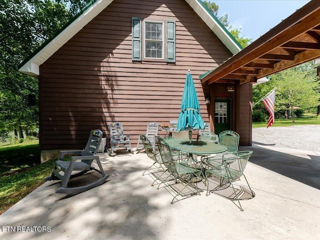 3428 Connie Ln, White Pine, TN 37890 - view of patio / terrace with outdoor dining area