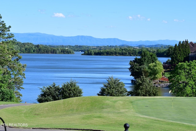 170 Blue Jay Ave, Vonore, TN 37885 - water view featuring mountains and a golf course