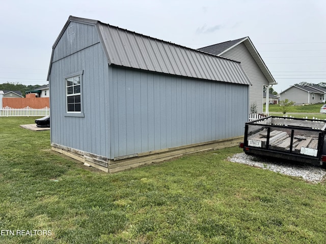 view of shed