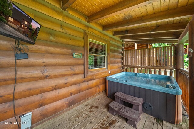 2006 Cougar Crossing Way, Sevierville, TN 37862 - deck featuring a hot tub
