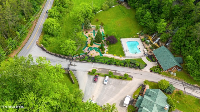 2006 Cougar Crossing Way, Sevierville, TN 37862 - drone / aerial view of a pool area