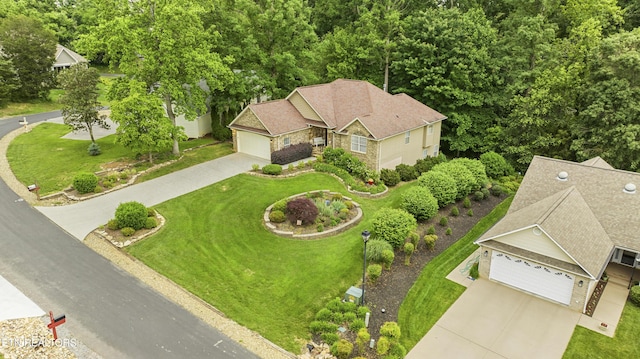 view from above of property
