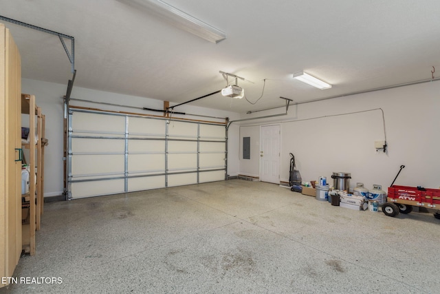 4419 Alder Tree Ln, Knoxville, TN 37938 - garage with a garage door opener and electric panel