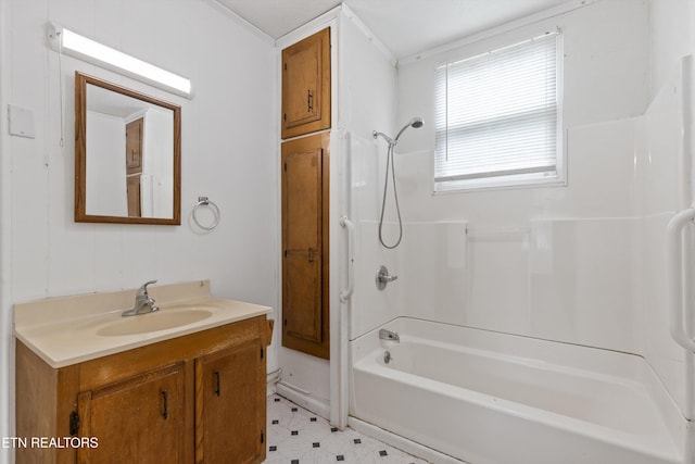 313 W Spring St, Oliver Springs, TN 37840 - full bathroom with vanity and tub / shower combination