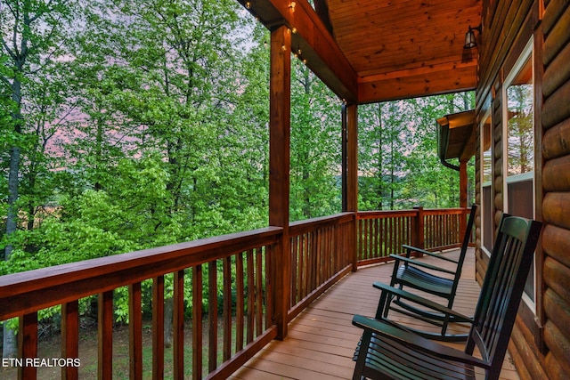 3330 Robeson Rd, Sevierville, TN 37862 - view of wooden terrace