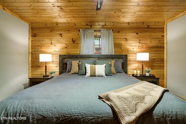 3330 Robeson Rd, Sevierville, TN 37862 - bedroom with wood ceiling and wooden walls
