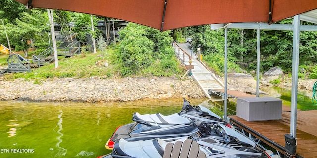 635 Norris Shores Dr, Sharps Chapel, TN 37866 - dock featuring a water view