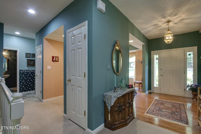 307 Okmulgee Cir, Loudon, TN 37774 - entryway with baseboards, recessed lighting, and light wood finished floors