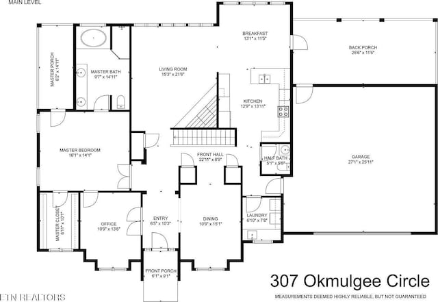 307 Okmulgee Cir, Loudon, TN 37774 - property floor plan