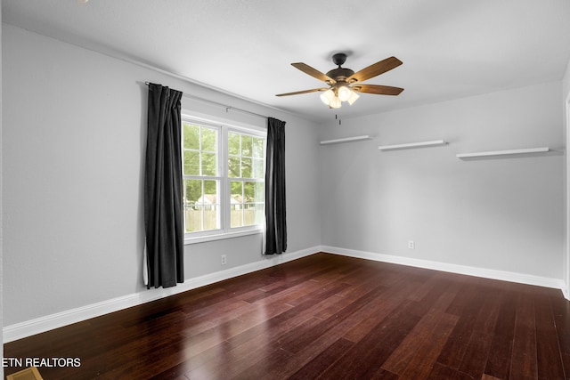 409 Melrose St, Maryville, TN 37803 - unfurnished room featuring wood finished floors and a ceiling fan