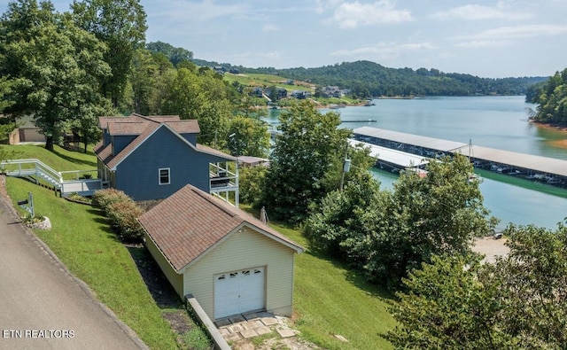 148 Mariner Point Rd, Lafollette, TN 37766 - view of subject property with a nearby body of water and a heavily wooded area