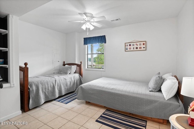 148 Mariner Point Rd, Lafollette, TN 37766 - bedroom with light tile patterned floors and a ceiling fan