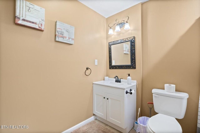 148 Mariner Point Rd, Lafollette, TN 37766 - half bath with toilet, vanity, and baseboards