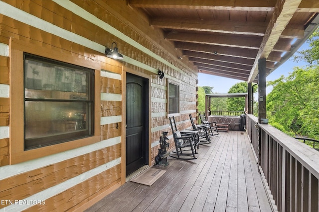 view of deck
