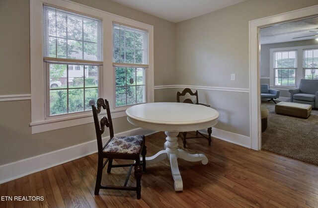 129 S Elmwood St, Knoxville, TN 37914 - dining room featuring baseboards and wood finished floors